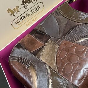 Coach Multicolor Patchwork Leather Tote